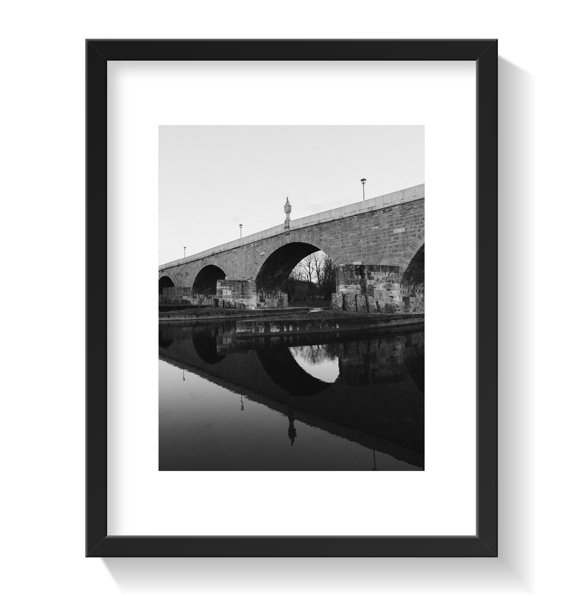 Fotoprint 'Spiegelung der Steinernen Brücke'