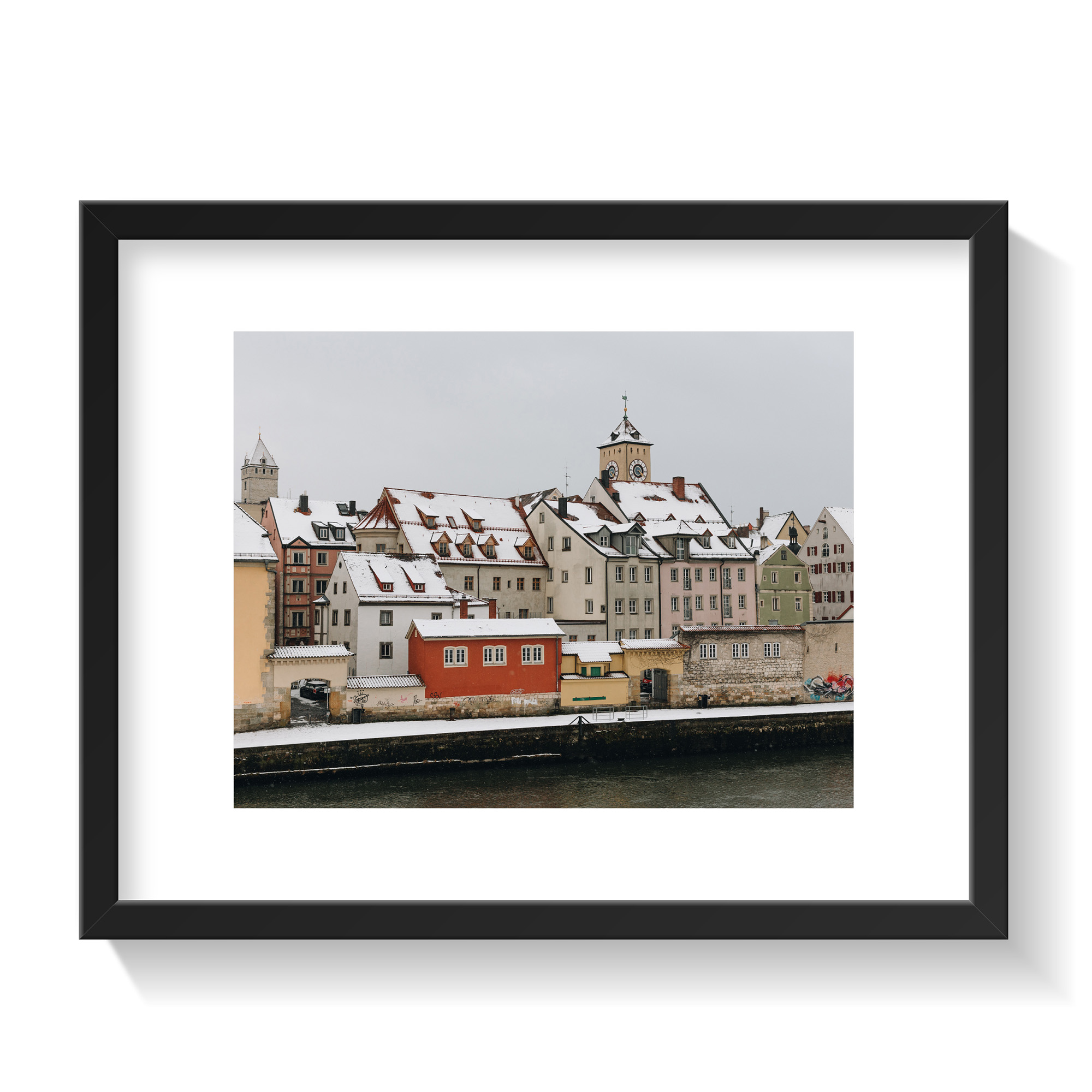 Fotoprint 'Verschneite Skyline'