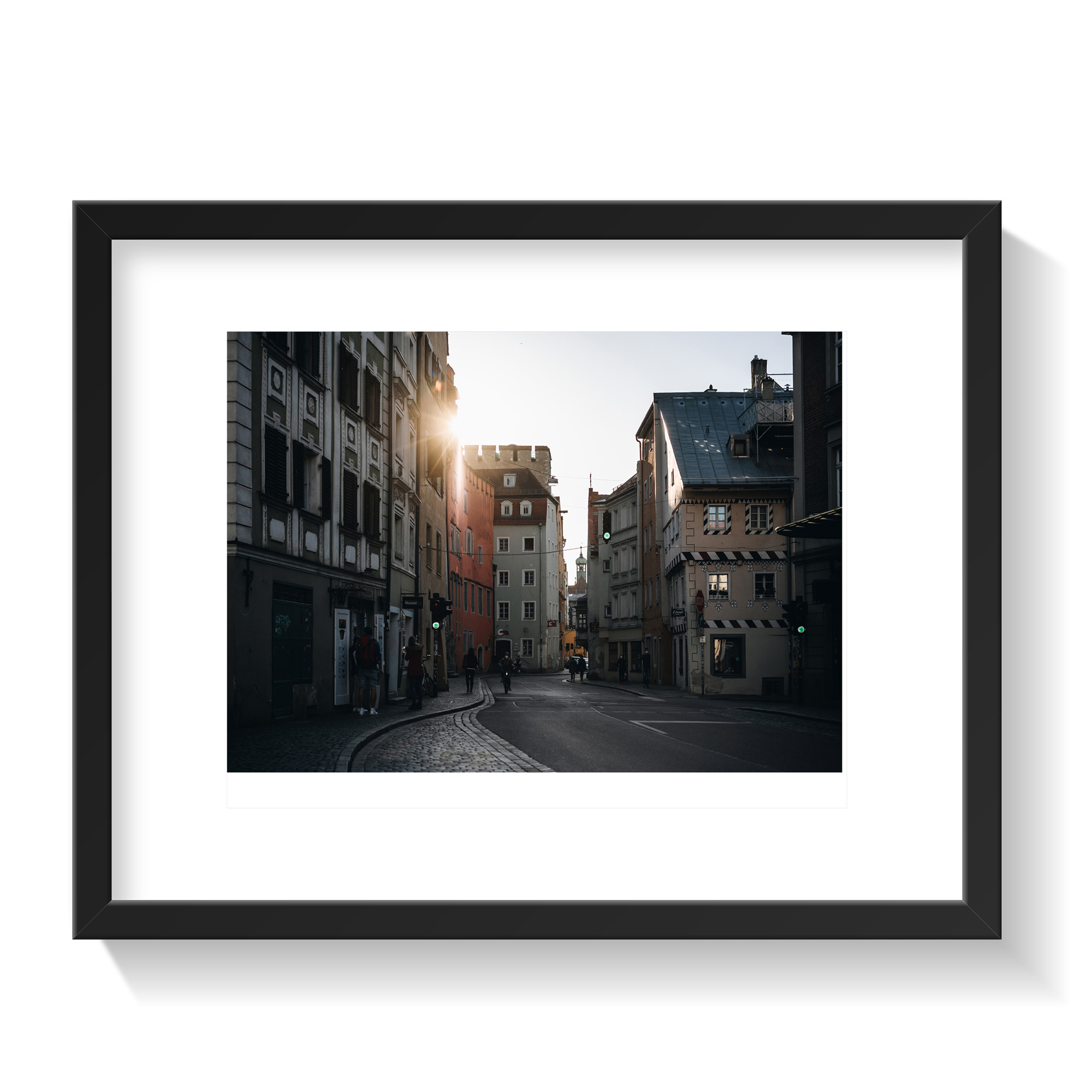 Fotoprint 'Sonnendurchblick am Fischmarkt'