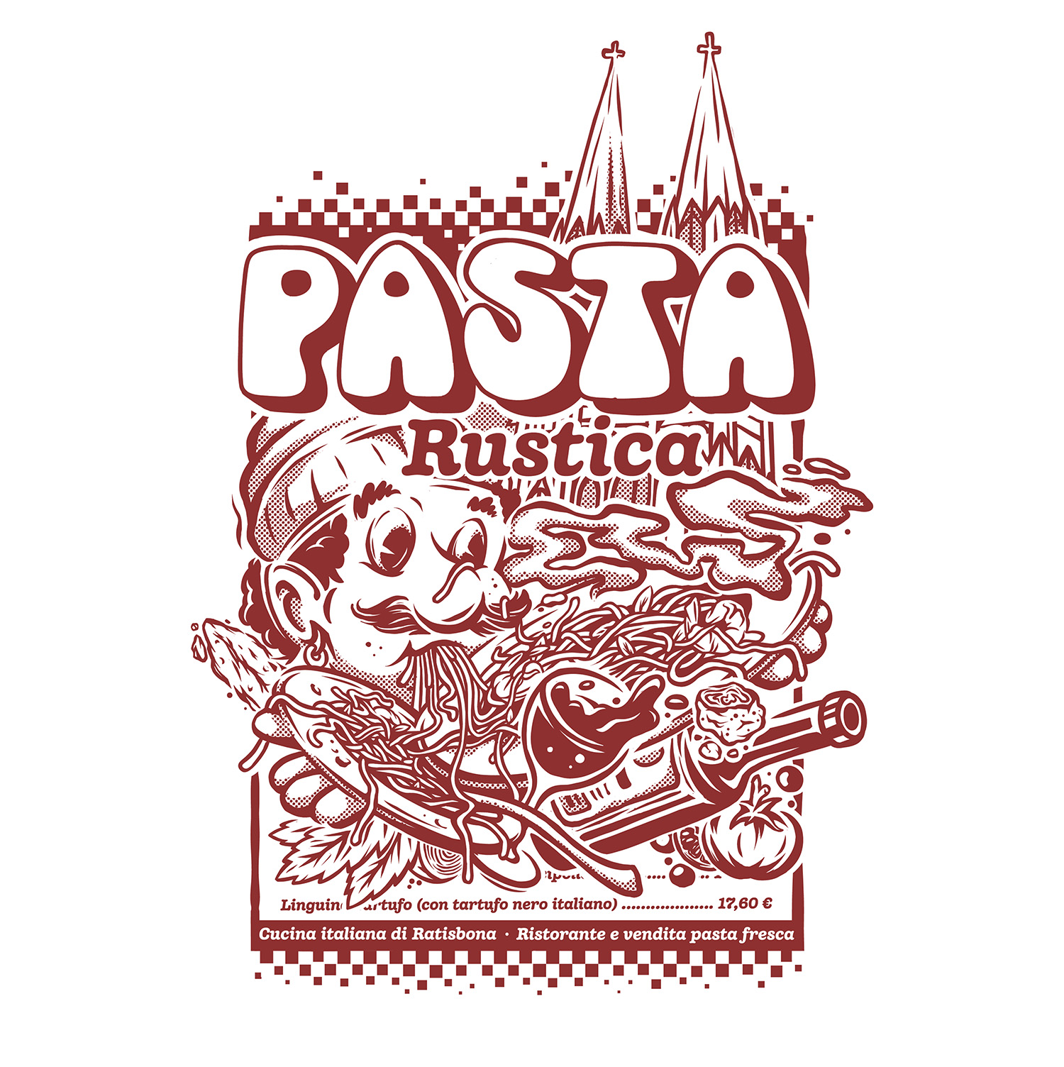 T-Shirt 'Pasta Rustica'